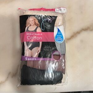2/$30 💥🆕 Just My Size Breathable Cotton Mixed Colors Briefs | Size 14 | 6456